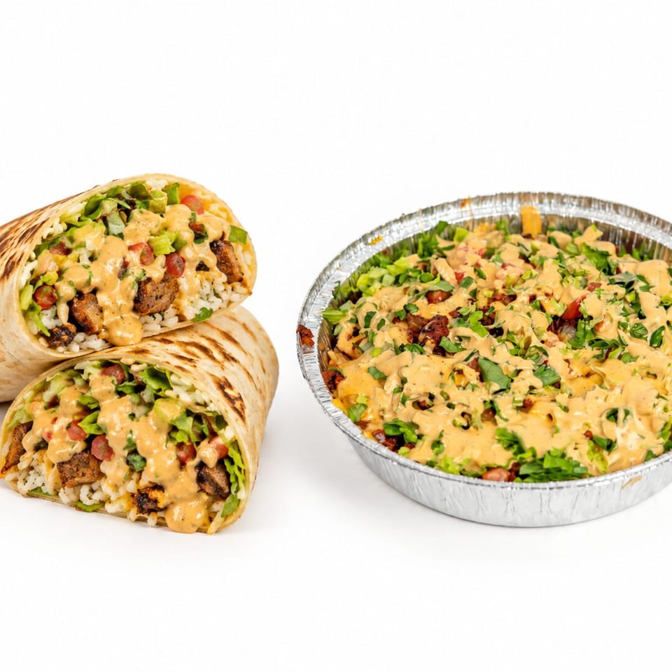 Honey Teriyaki burrito and bowl